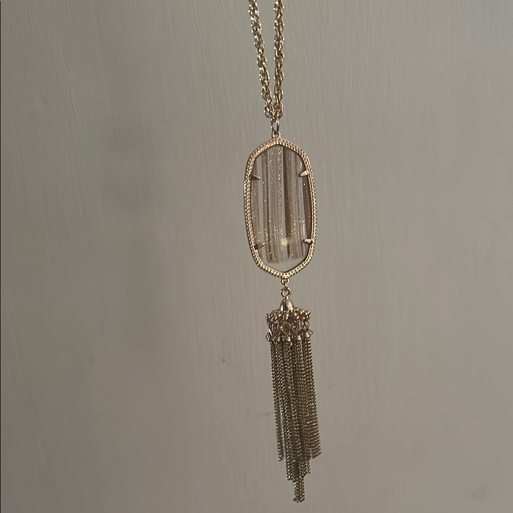 Kendra Scott Rayne Gold Tassel Pendant Necklace